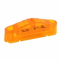 GROTE Clearance Marker Light: Clearance Light, LED, Rectangular, Surface Mount, Amber, Screw (MPN 47173)
