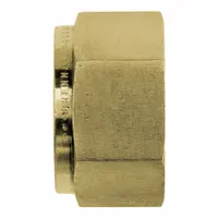 BRENNAN INDUSTRIES Compression Fitting Nut: 5/8 in OD Size, Compression, Brass (MPN N0318-10-B)
