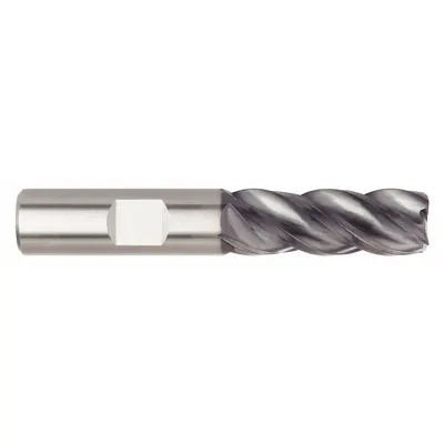 WIDIA HANITA Square End Mill: Carbide, AlTiN Coated, 4 Flute, 3/4" Mill Dia, 1-5/8" LOC - Fast-Cutting Carbide Square End Mills for Steel & Cast Iron