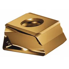 This rectangle indexable milling insert is designed for general-purpose face and shoulder milling operations on steel, stainless steel, and cast iron. It is suitable for roughing to medium-finishing applications in industrial machining environments.