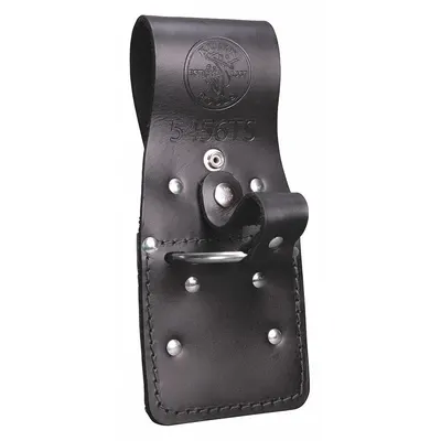 KLEIN TOOLS Tool Holster: For 4 in Belt Wd - Max, 0 Pockets, Black - Leather Tool Holsters