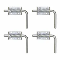Spring Latch: 3 7/8 in Handle Lg, Carbon Steel, 1/2 in Bolt Wd, 1 3/8 in Bolt Lg, Bolt-On Mounting (MPN B25954)