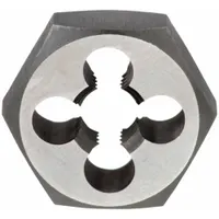 CHICAGO-LATROBE Hex Threading Die: 1/4"-20 UNC, 5/8 in Hex Wd, Carbon Steel (MPN 403108)