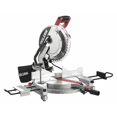 SKIL Miter Saw: Not Sliding, 7 1/4 in Max. Cut Wd @ 0 Deg. Miter, 45°to 45° - 12 in Corded Miter Saws