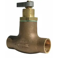 BELL & GOSSETT Flo-Control Valve: Bronze, 3/4 in Pipe Size, 3/4 in Sweat, Sweat, Sweat, 250°F (MPN 107024)