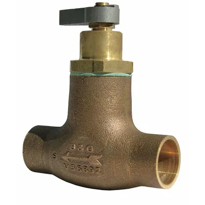 BELL & GOSSETT Flo-Control Valve: Bronze, 3/4 in Pipe Size, 3/4 in Sweat - Hydronic Flow Check Valves
