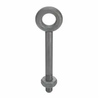 Machinery Eye Bolt: Without Shoulder, Steel, Galvanized, 2"-4 1/2 Thread Size, 4 in Thread Lg (MPN N2016-12)