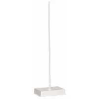 Retort Stand: Polyethylene, 1/2 in Rod Dia, 9 3/4 in Overall Lg, 9 3/4 in Overall Wd (MPN 502665)