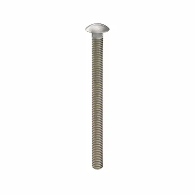 USA INDUSTRIALS Carriage Bolt: Square Neck, 3/8"-16 Thread Size, 5 in lg, Stainless Steel - 316 Stainless Steel Square Neck Carriage Bolts