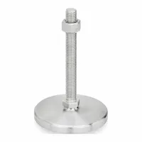 JW WINCO Male-End Leveling Mount: Swiveling Stud, 1/2"-13 Thread Size, 3.15 in, 3,597 lbf Capacity (MPN 21-80-1/2X13-150-D1-SK)