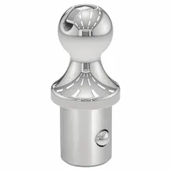 This CURT gooseneck ball is made of alloy steel with a chrome finish. It has a 2 5/16 in ball diameter and a gross vehicle weight capacity of 30,000 lb. Designed for heavy-duty towing applications such as hauling trailers or equipment.
