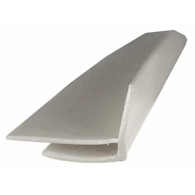 PAWLING Outside Corner Trim, Silver Gray, 8 ft, 0.025 in Thick, PVC - PVC Wall Panels & Coverings Trim