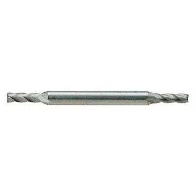 YG-1 Square End Mill: High Speed Steel, TiCN Coated, Double End, 4 Flute, 1/8" Mill Dia - Double-End High-Speed Steel Square End Mills