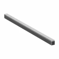 Gear Rack: Rectangular, Machined Ends, Module m 2, 500 mm Lg., Black Oxide Coated Carbon Steel (MPN SRF2-500)