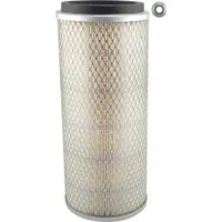 Round-oval engine air filter with axial seal. Inside diameter 21/32 in. Suitable for use in farm equipment engines requiring clean intake air filtration