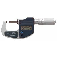 MITUTOYO Digital Outside Micrometer: 0 in to 1 in /25.4 mm to 50.8 mm, Inch/Metric, IP65 (MPN 293-832-32CAL)