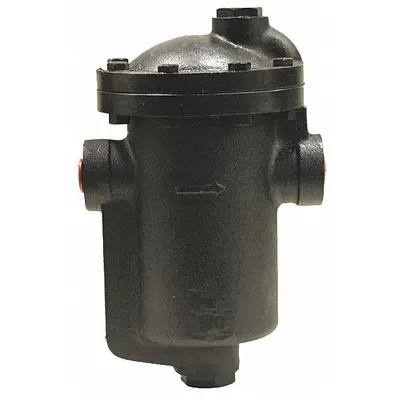 MEPCO Steam Trap: Cast Iron, 1 1/4 in FNPT, 6,710 lb/hr, 125 psi Max., 450°F Max. - Standard Inverted-Bucket Steam Traps