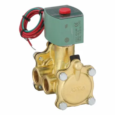 REDHAT Solenoid Valve: 3-Way, Normally Closed, 1/2 in Pipe Size, 110V AC/120V AC - 3-Way/2-Position, Normally Closed Solenoid Valves