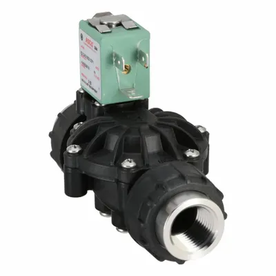 ASCO Solenoid Valve: 2-Way, Normally Closed, 1/2 in Pipe Size, 24V DC, High Pressure and Temp - 2-Way/2-Position, Normally Closed Solenoid Valves
