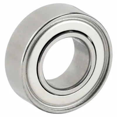 EZO Miniature Ball Bearing: R166, Dbl Shield, 3/16 in Bore, 3/8 in OD, 0.125 in Wd - High-Precision Radial Ball Bearings