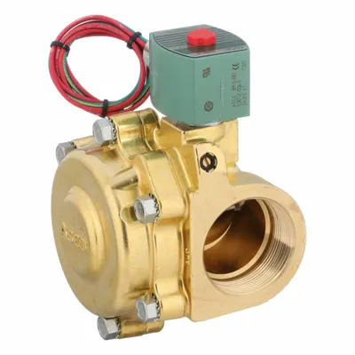 REDHAT Solenoid Valve: 2-Way, Normally Closed, 2 in Pipe Size, 24V DC, Watertight - 2-Way/2-Position, Normally Closed Solenoid Valves