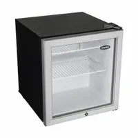 DANBY Refrigerator: Stainless Steel, 1.6 cu ft Total Capacity, 2 Shelves, Up to 8.9 cu ft (MPN DAG016A2BDB)