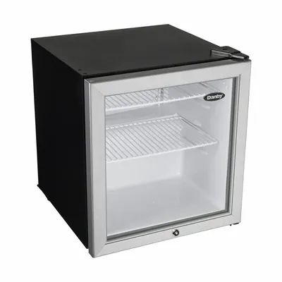 DANBY Refrigerator: Stainless Steel, 1.6 cu ft Total Capacity, 2 Shelves - Mini Refrigerators