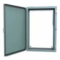 HAMMOND Electrical Enclosure: Steel, 30 in x 20 in x 6 in, NEMA 12/13, w/Panel, Solid Cover, Hinged (MPN 1418F6)