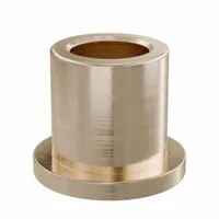 Flanged Sleeve Bearing: Bronze, SAE 841, 12 mm Bore, 18 mm OD, 20 mm Lg, -35°F to 300°F, 10 PK (MPN FFM1218-20B)