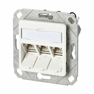 METZ CONNECT Wall Outlet: UPK, GD-Zn (Zinc Die-Cast), IDC Connection x RJ45 - Voice & Data Housings, Panels & Connector Components