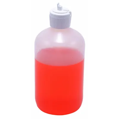 DYNALON Dropper Bottle: LDPE, 500 mL, 16.9 fl oz, No Label, Closure Material: LDPE Cap - LDPE Dropper Bottles