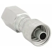 AEROQUIP Hydraulic Crimp Fitting: Steel x Steel, Straight, -12 For Hose Dash Size, NPTF x Crimp (MPN 1AA12PF12)