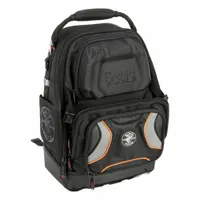 KLEIN TOOLS Tool Backpack: 13 1/2 in W 11 in D 19 1/2 in H, Polyester, Black, 36 Inside Pockets (MPN 55485)
