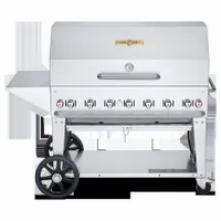 Propane Grill: Propane, 7 Burners, 114,000 BtuH Heating Capacity, 37 in Overall Ht, 28 in Overall Dp (MPN CV-MCB-48PKG)