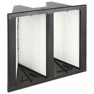 OEM V-Bank Air Filter: 20 in x 24 in x 12 in, Fiberglass, Single Header, 2 Vs - MERV 11 V-Bank Air Filters
