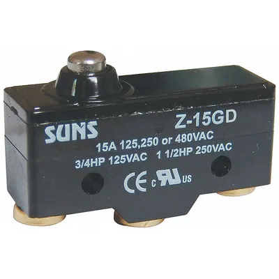 OEM Snap Action Switch: Plunger Actuator, SPDT, Screw - Plunger Snap-Action Switches