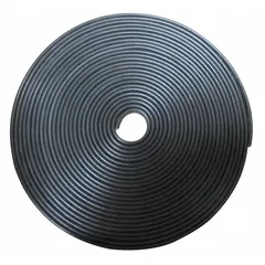 Flat electrical cable designed for festoon systems used to supply power and control signals to moving equipment such as cranes, hoists, and monorails. Features a 12 AWG conductor size, 0.26 in thickness, and 12 in overall length. The flat profile reduces bending stress and extends service life in continuous-motion applications.