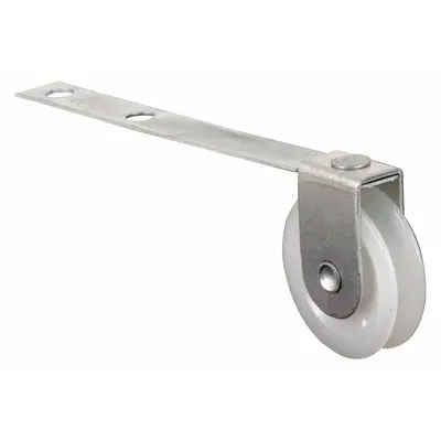 PRIME-LINE B 523 Tension Spring Roller, 6 7/16 in, Gray, Unfinished - Screen Door Hardware