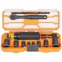 KLEIN TOOLS: Socket Tip, 9 1/4 in Overall Lg, Quick-Change, Cushion/Molded Grip, Double End, 65242