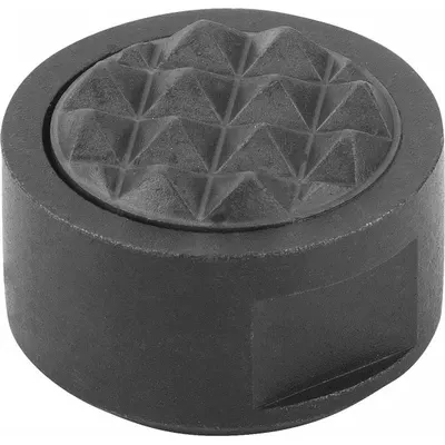 KIPP K0385.10107 Rear-Mount Steel Gripper with Carbide-Tipped Serrated Face - Rear-Mount Steel Grippers with Carbide-Tipped Serrated Face