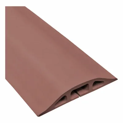 ELECTRIDUCT Cable protector: 1 Channels, 3 1/4 in Overall Wd, 3/4 in Overall Ht, 10 ft Lg - Flexible Rubber Cable Floor Covers