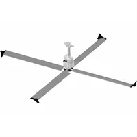 SKYBLADE Ceiling Fan: 29,942 cfm Airflow, 7 ft Blade Dia, Variable Speeds, 460V AC, Three Phase (MPN G420-0721-446-3)