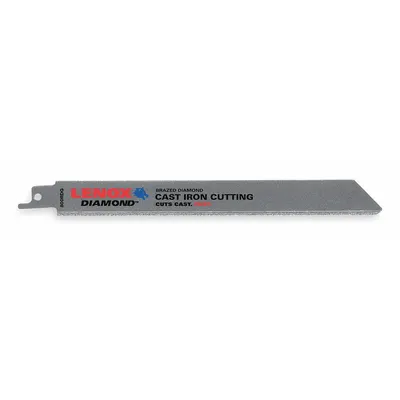 LENOX Reciprocating Saw Blade: 14 Teeth per Inch, 8 in Blade Lg, 0.04 in Blade Thick - Tile & Masonry-Cutting Blades