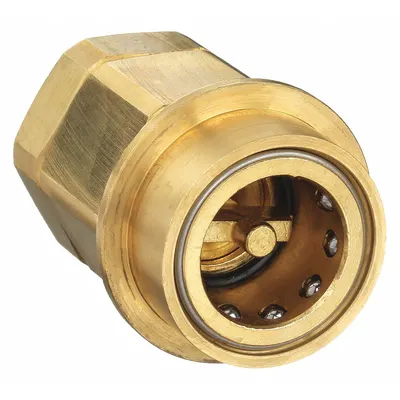 SNAP-TITE Hydraulic Quick Connect Hose Coupling: 1 1/2 in, Brass, 18.93 lpm Max. Flow Rate - H Series Hydraulic Quick-Connect Coupling Bodies