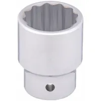 WESTWARD Socket: Metric, 3/4 in Drive Size, 30 mm Socket Size, 12-Point, Std, Chrome, Socket (MPN 5MX51)