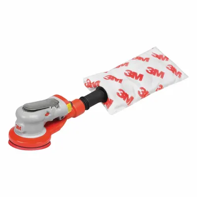 3M Air Random Orbital Sander: 3 in Disc, Hook and Loop/Pressure Sensitive Adhesive - Self-Vacuum Random Orbital Sanders