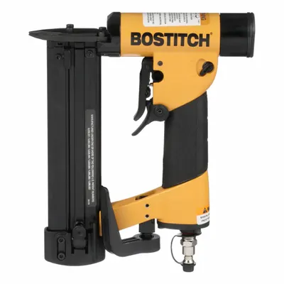 BOSTITCH Air Nail Gun Kit: Pin, 0°, Glue, 1/4 in Male, Bump, Strip Collation - Air-Powered Pin Nailers