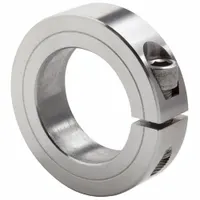 CLIMAX METAL PRODUCTS Shaft Collar: 1-Piece, Inch, Round, Clamp-On, 2 in Bore Dia, Stainless Steel (MPN 1C-200-S)