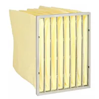 Pocket Air Filter: 24 in x 20 in x 22 in, MERV 13, White, Synthetic, 8 Pockets
