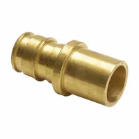 UPONOR Barbed Fitting Adapter: 1 in ID x 1 in Pipe Size, Barbed x Cup, Brass/Copper, Expansion (MPN LF4501010)